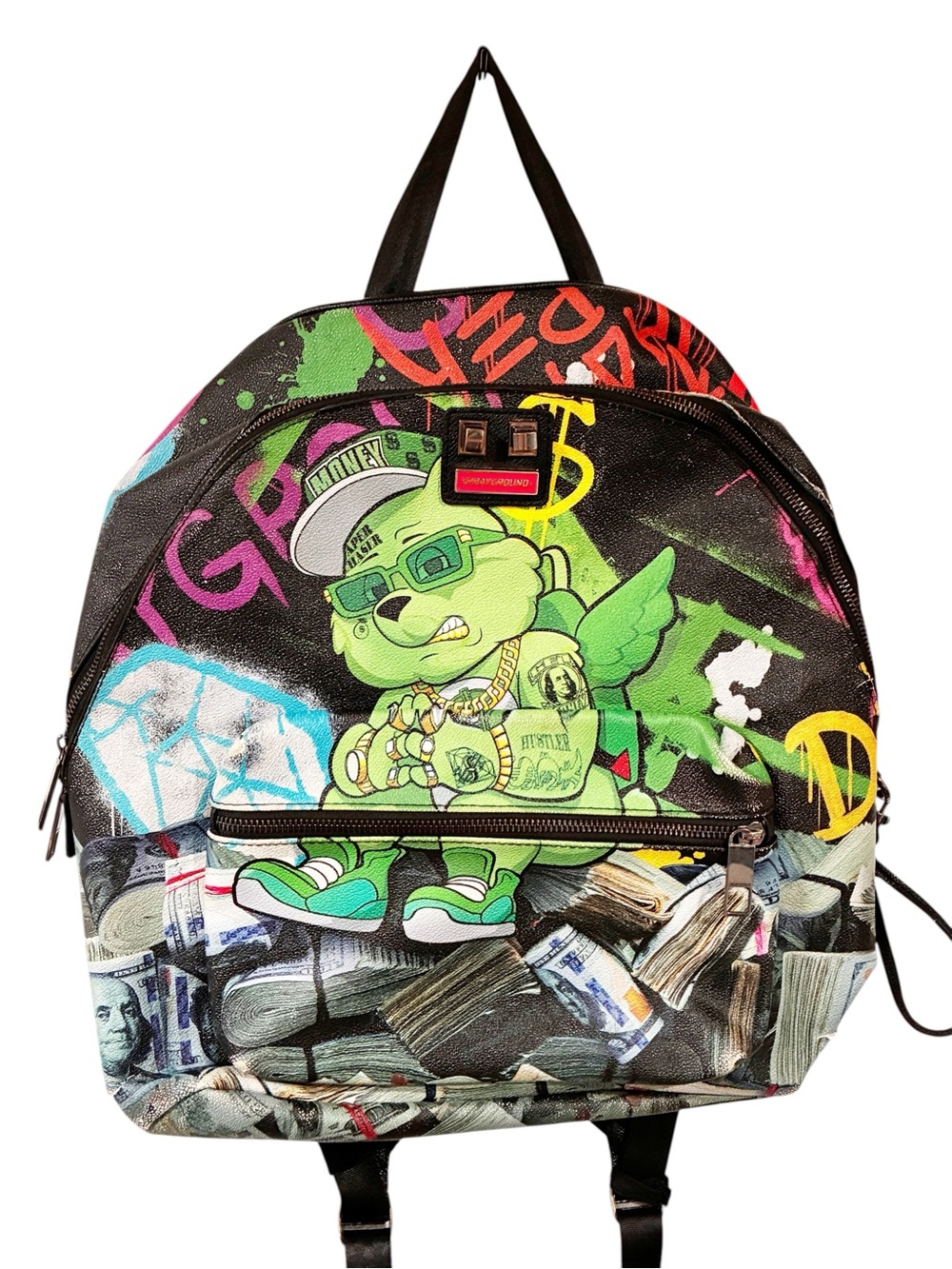 Sprayground Money Bear‎ Stacks Backpack School Laptop Bag